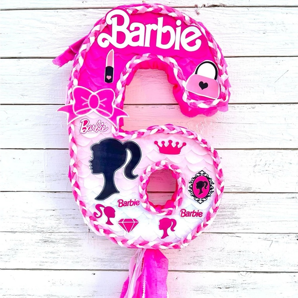 Barbie Number Six Piñata (available numbers 1-9)
